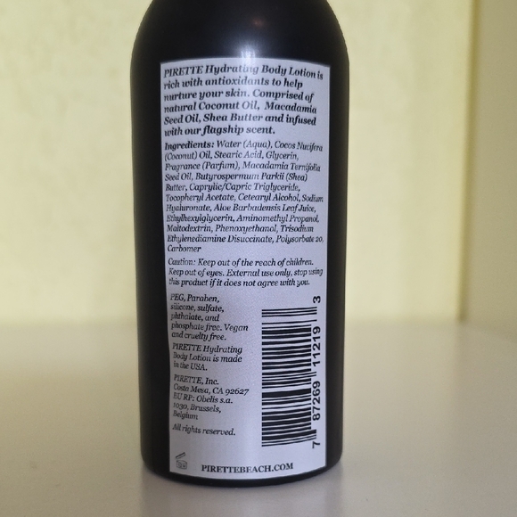 PIRETTE Hydrating Body Lotion - Picture 3 of 3
